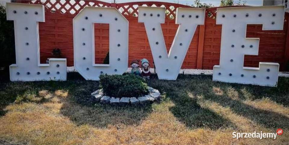 Napis LED LOVE Wynajem Cyfra 18 Wesela Rocznice Ostrów Wielkopolski