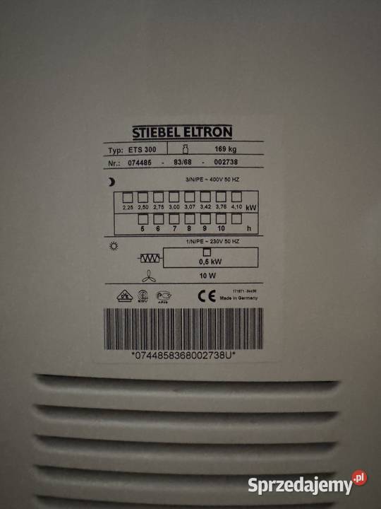 Sprzedam 3 piece akumulacyjne Stiebel Eltron ETS małopolskie Kraków sprzedam