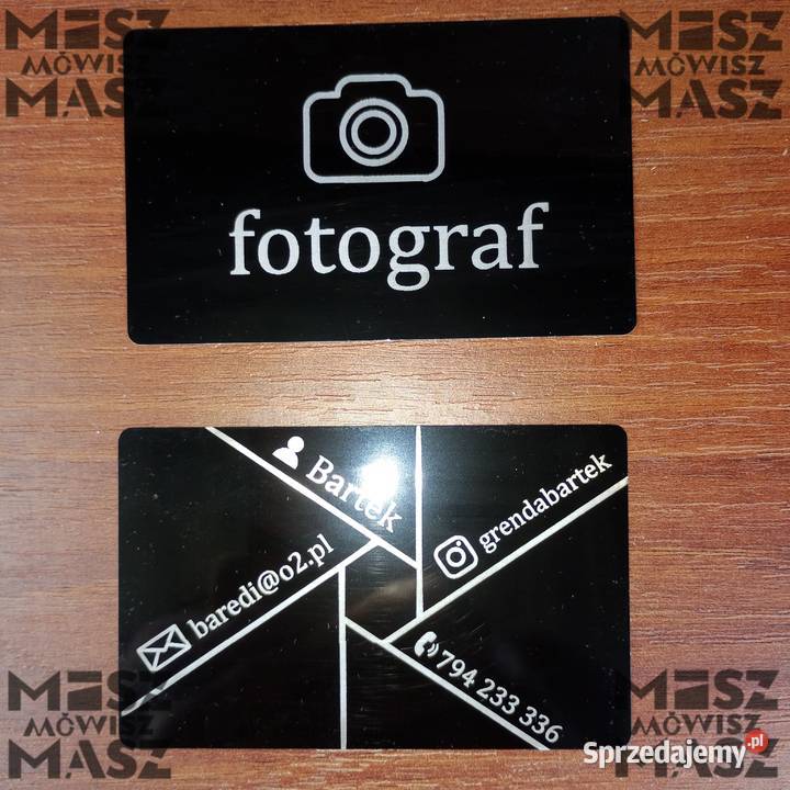 Wizytówki aluminiowe trwałe grawer 100 Racot sprzedam