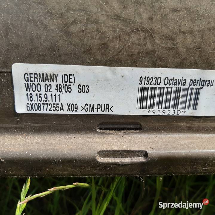 szyberdach SKODA OCTAVIA II KOMBI 6X0877255A osobowe Dębno sprzedam
