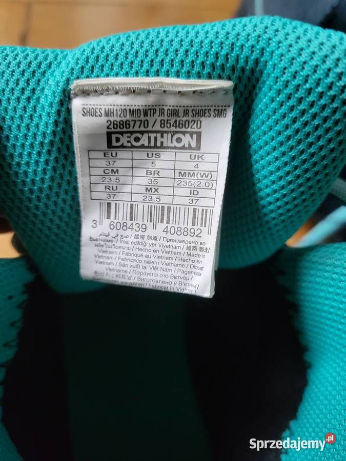 Dziewczęce 37 dł wkładki 235 Stan