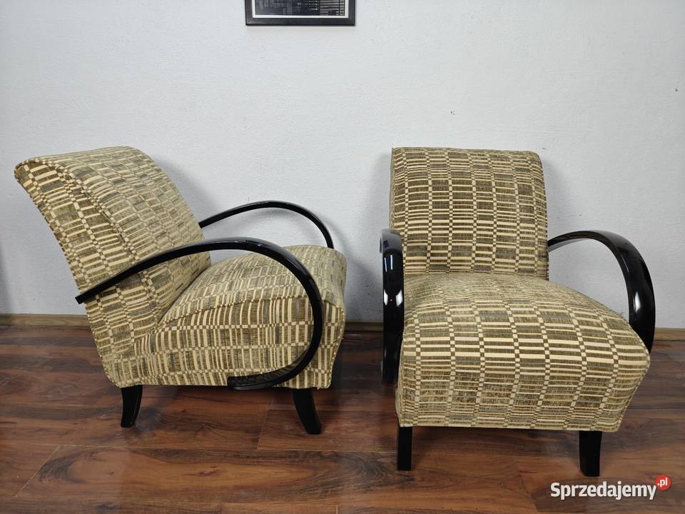 Stylowy fotel Halabala z lat 30 renowacji Warszawa