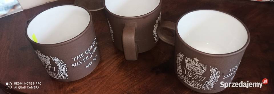 Elżbieta II Kubki The Queens Silver Jubilee Gdańsk