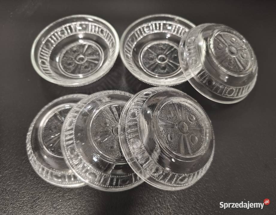Szklane miseczki deserowe vintage Gdańsk sprzedam