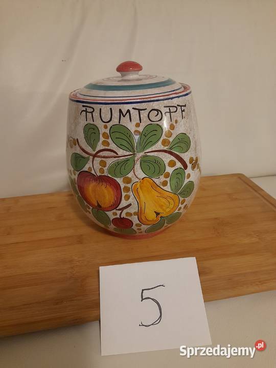 Ceramiczny rumtopf Antyki, Sztuka, Kolekcje mazowieckie Przasnysz