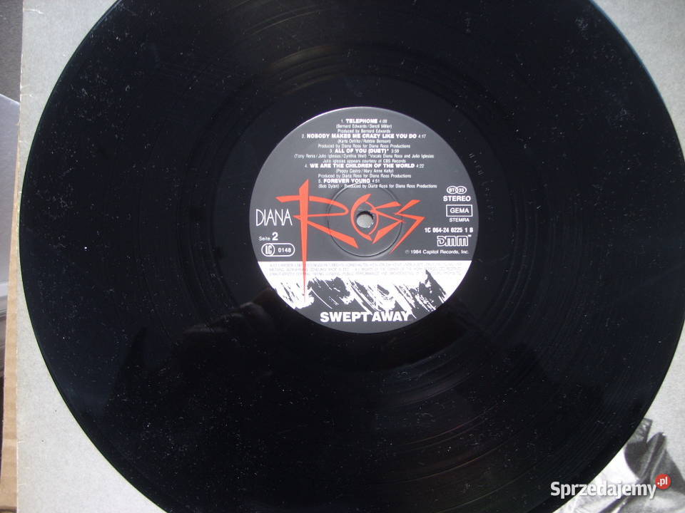POP LP DIANA ROSSSWEPT AWAY 1984 R dolnośląskie Wołów sprzedam