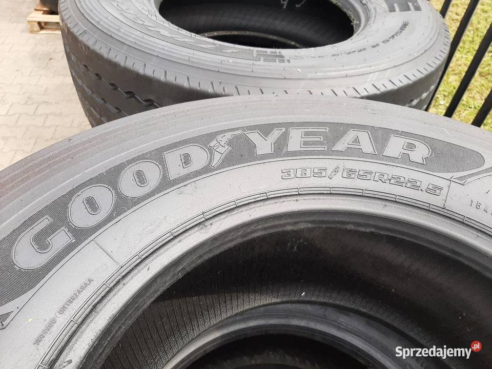 4x Opona używana ciężarowa 38565R225 GOODYEAR Zaścianki