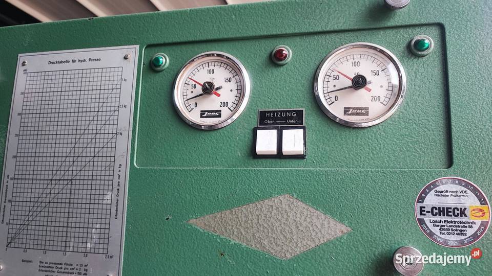 Prasa hydrauliczna do fornirowania Sucha Beskidzka