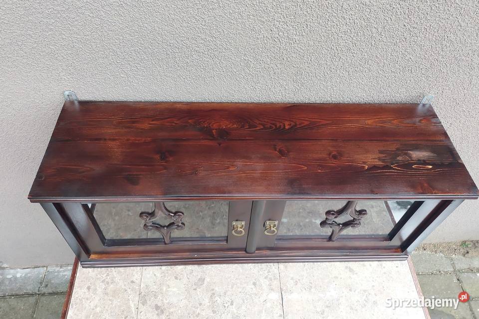 Stara szafka wisząca witrynka na drobiazgi Tczew