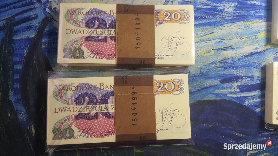 PACZKI 100 x 20 złotych 1982 UNC Warszawa