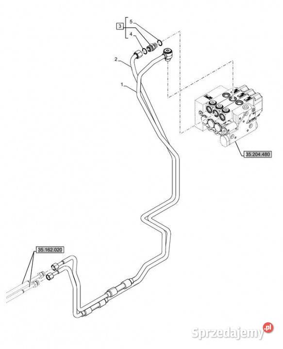 Holland T6090 T6070 Rurka hydrauliczna 48094282 Jastrzębniki