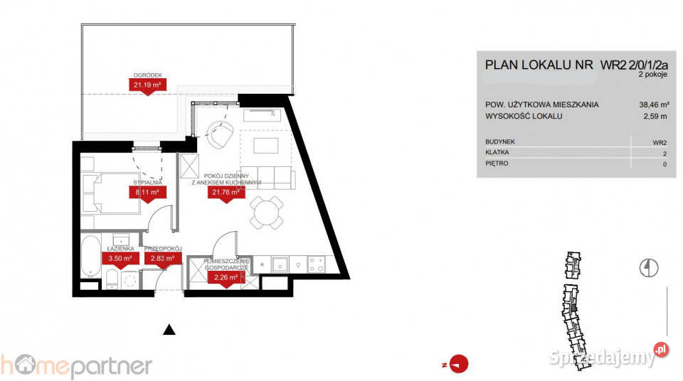 Mieszkanie Wrocław Kleczkowska 385m2 2 pokojowe blok