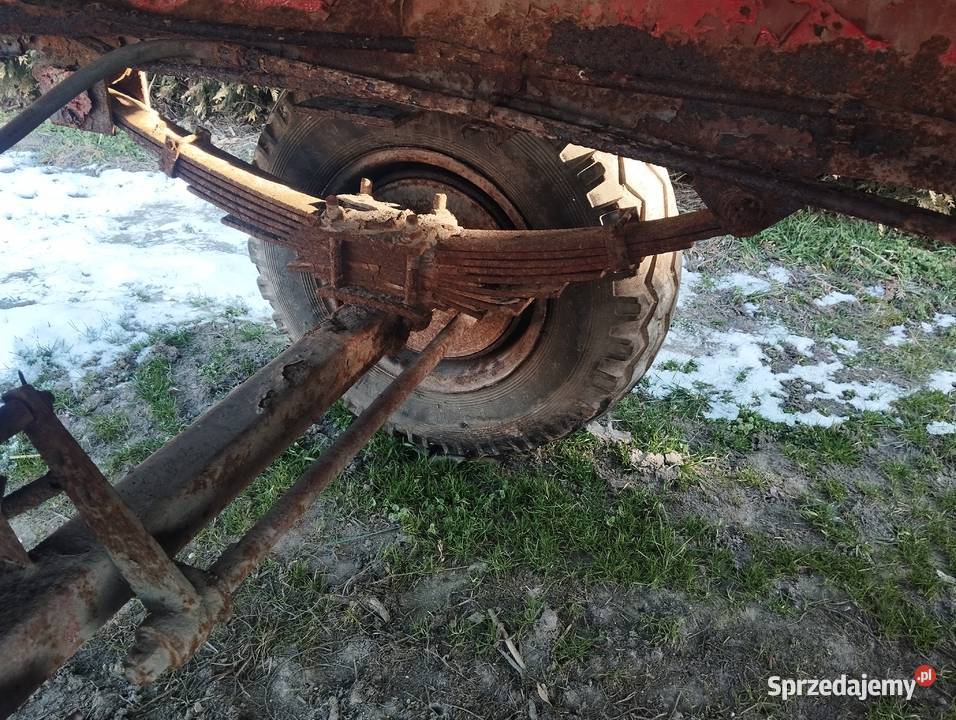 Przyczepa agromet t 169 4 tony biafamar do uszkodzony śląskie Wodzisław Śląski