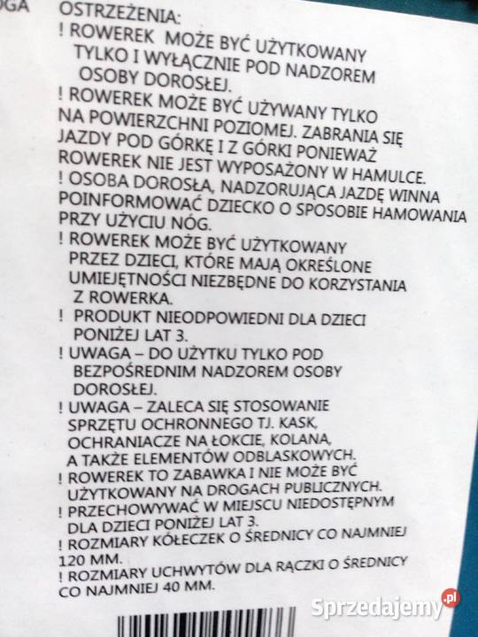 NAJTANIEJ Rowerek Biegowy 2w1 Hulajnoga Enero Zabrze