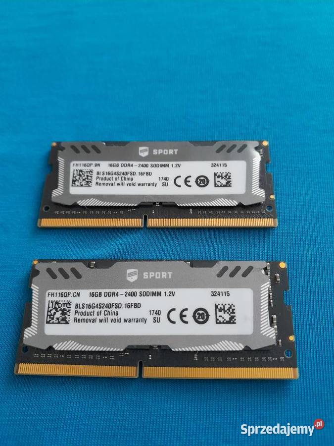 Pamięć SOODIM DDR4 do laptopa 16 gb 32 gb dual Pojemność 32GB sprzedam