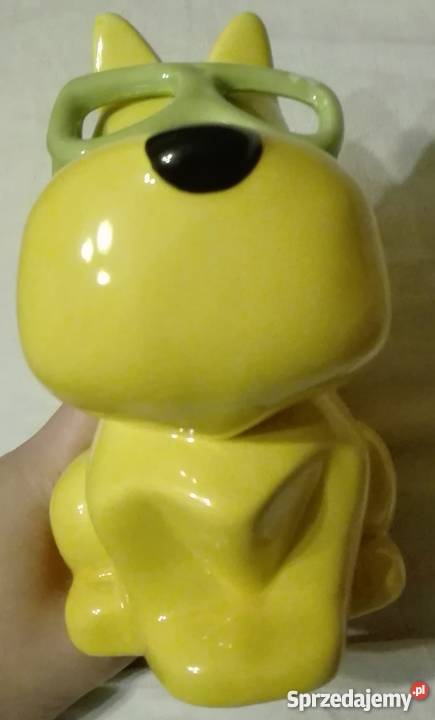 Ceramiczna duża skarbonka pies Reksio Warszawa