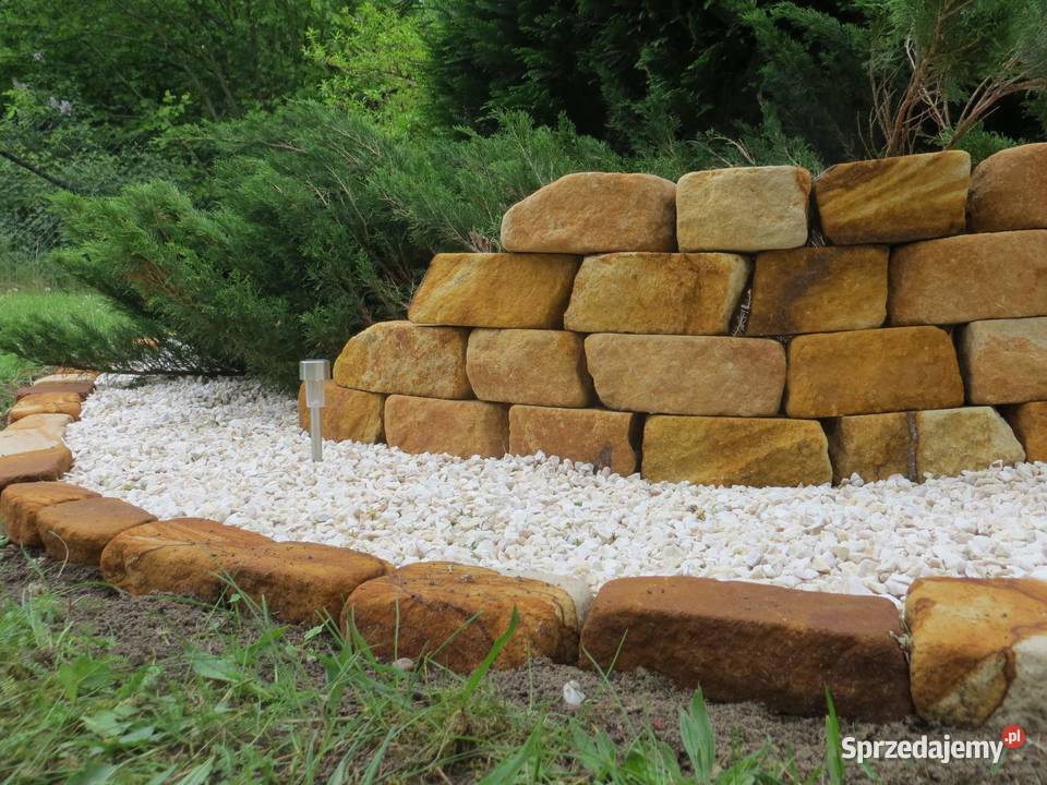 Kamień murowy cegła ogrodowy na murki skarpy Radomsko