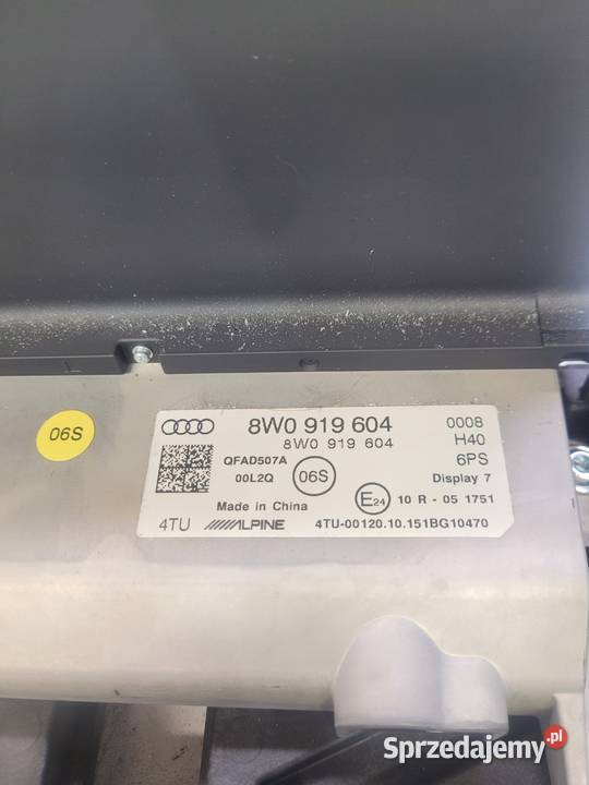 WYŚWIETLACZ LCD MMI A4 B9 S5 A5 8W 8W0919604 śląskie Przystajń
