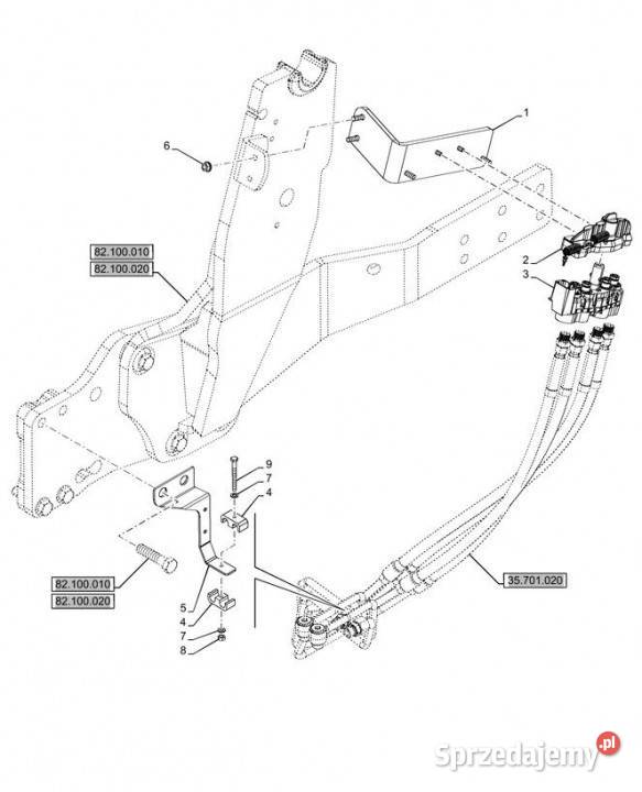 Holland T6090 T6070 Złączka hydrauliczna wielkopolskie sprzedam