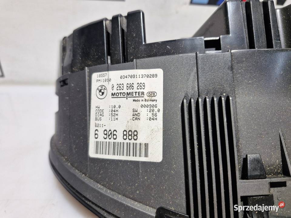 BMW E46 LICZNIK ZEGARY ORYGINAŁ 6906888 Liczniki i zegary