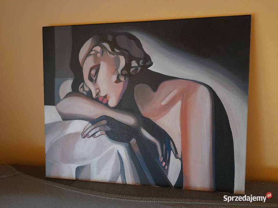 Sprzedam obraz malowany ręcznie Tamara Łempicka łódzkie sprzedam