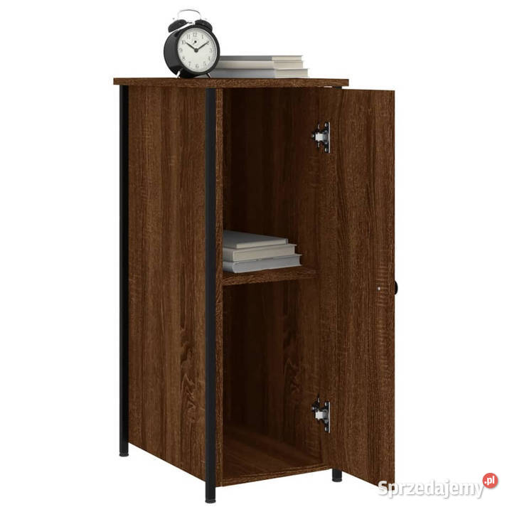 Szafka nocna brązowy dąb 32x42x80 materiał