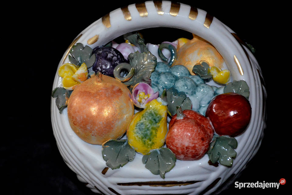 Roceram porcelana koszyk kwiatów owoców nowe ok wielkopolskie Środa Wielkopolska