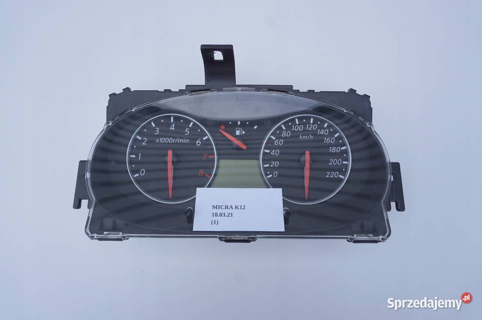 LICZNIK ZEGARY EU NISSAN MICRA K12 3D Nowy Tomyśl