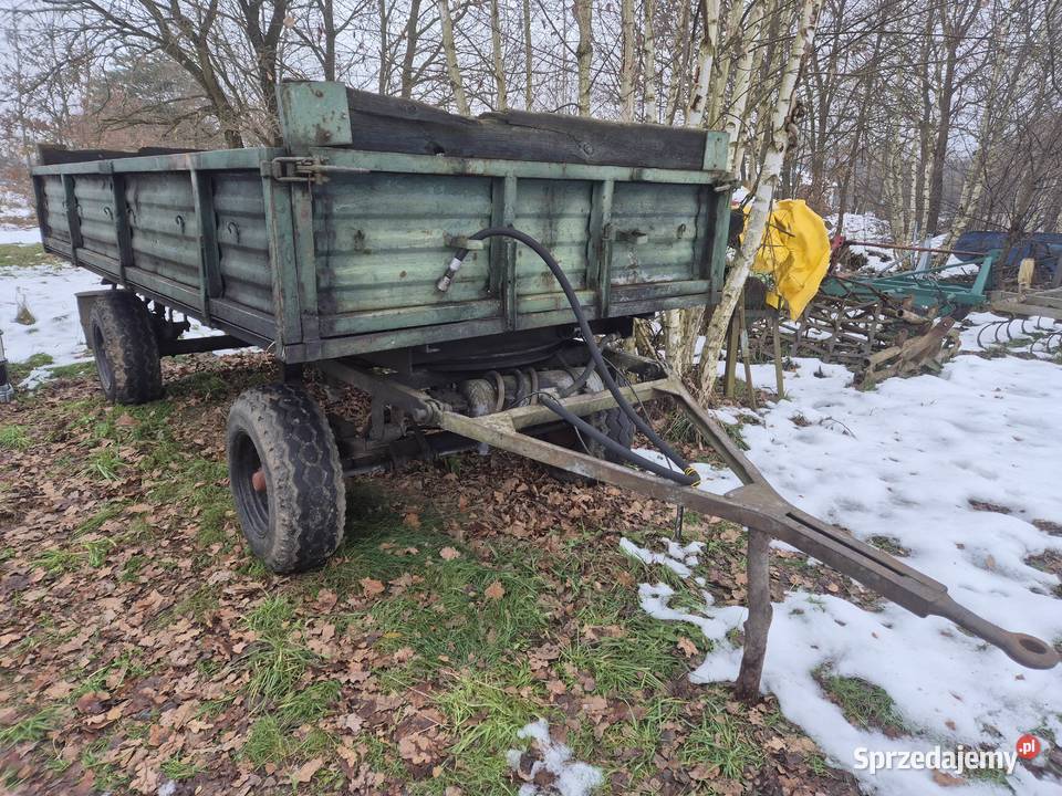 Przyczepa rolnicza D35 kaczka wywrotka dwuosiowa nieuszkodzony