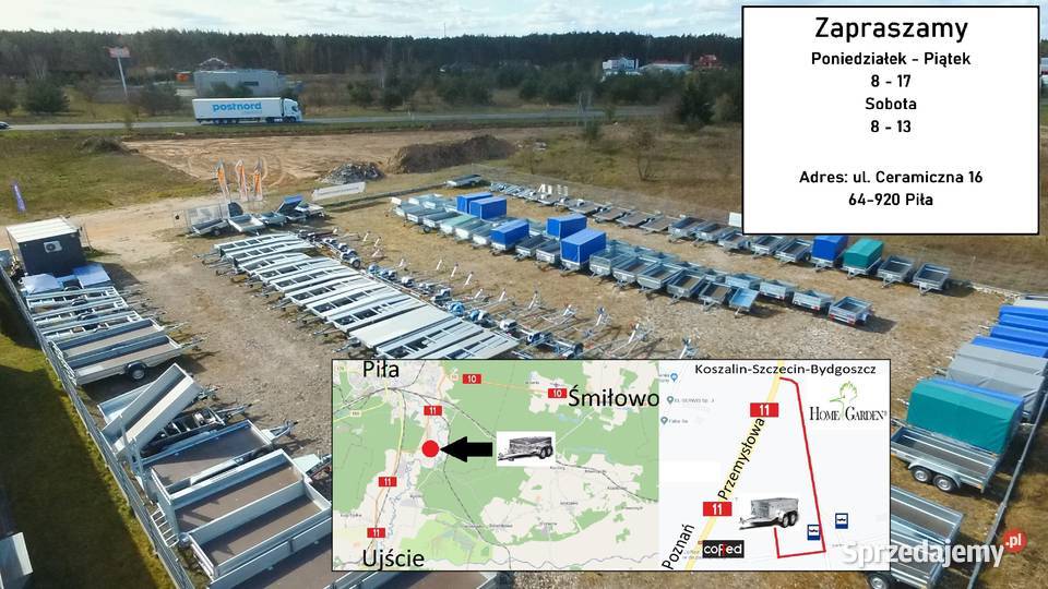 Przyczepka towarowa NIEWIADÓW przyczepa 205x122 Stargard