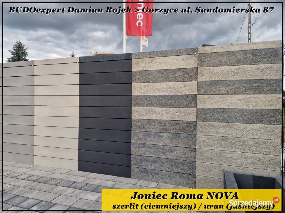 Bloczek Pustak Joniec Roma Perfect 50x20 ALBA Elementy betonowe