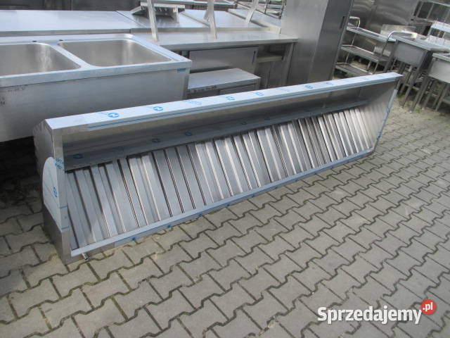 OKAP GASTRONOMICZNY TRAPEZOWY Z FILTRAMI 3008035 Gastronomia Ostrów Wielkopolski sprzedam