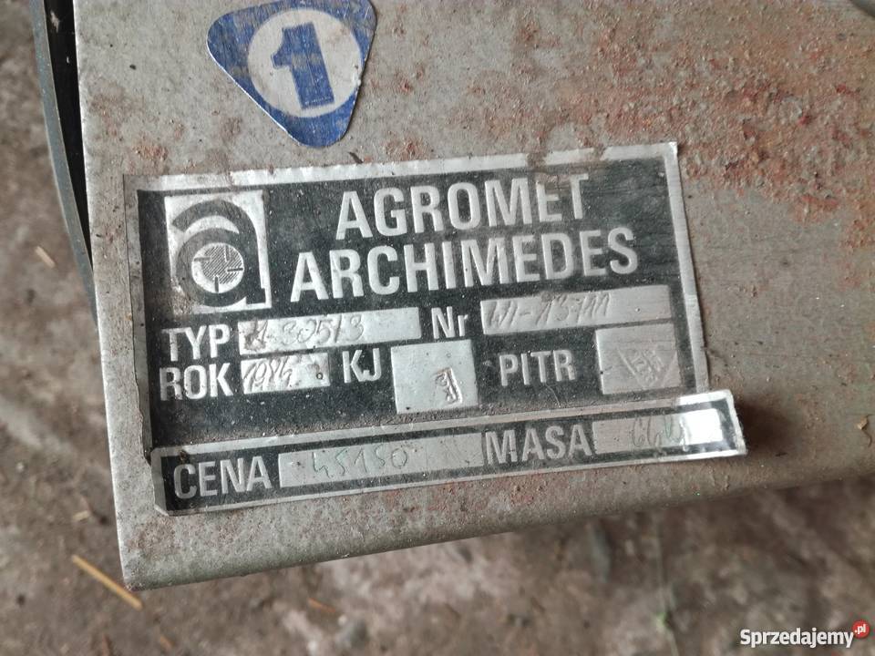 Dojarka Agromet archimedes nowa nieuzywana Chełm Śląski