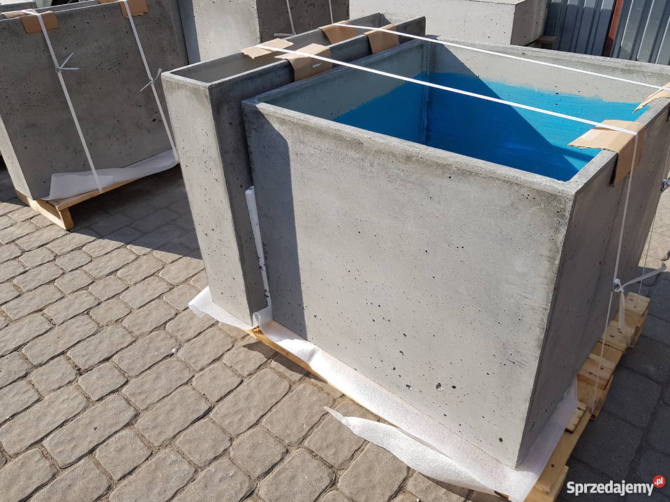 Donica betonowa 80x80x70 beton architektoniczny Rawicz sprzedam