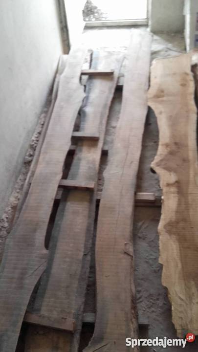 Dąb pocięty sezonowany deski 50mm Ostrołęka sprzedam