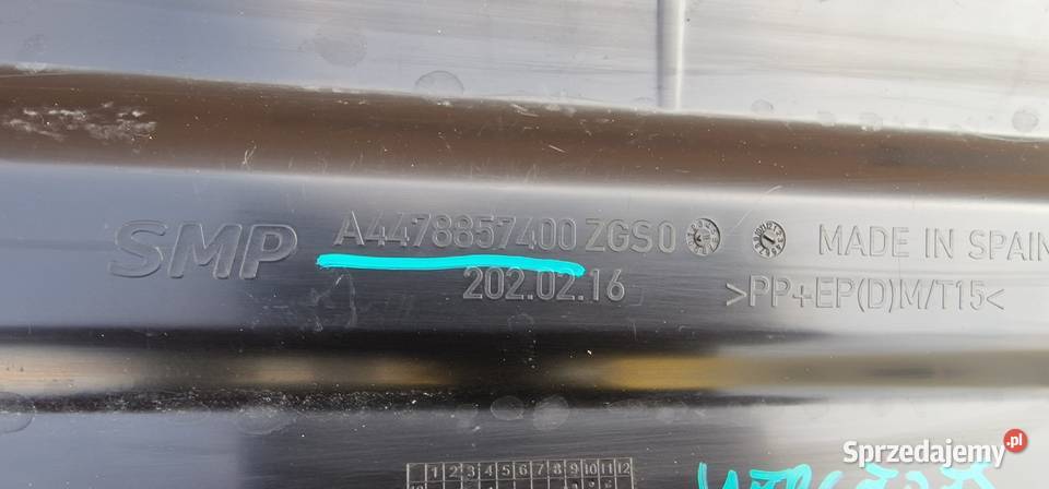 MERCEDES VITO W447 PŁYTA POD ZDERZAK A4478857400 Bieleń sprzedam