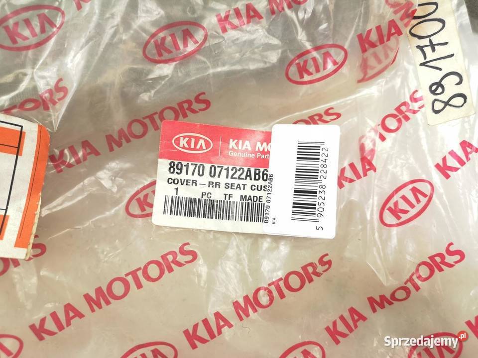 TAPICERKA FOTELA PRAWY TYŁ KIA PICANTO 2008 NOWA