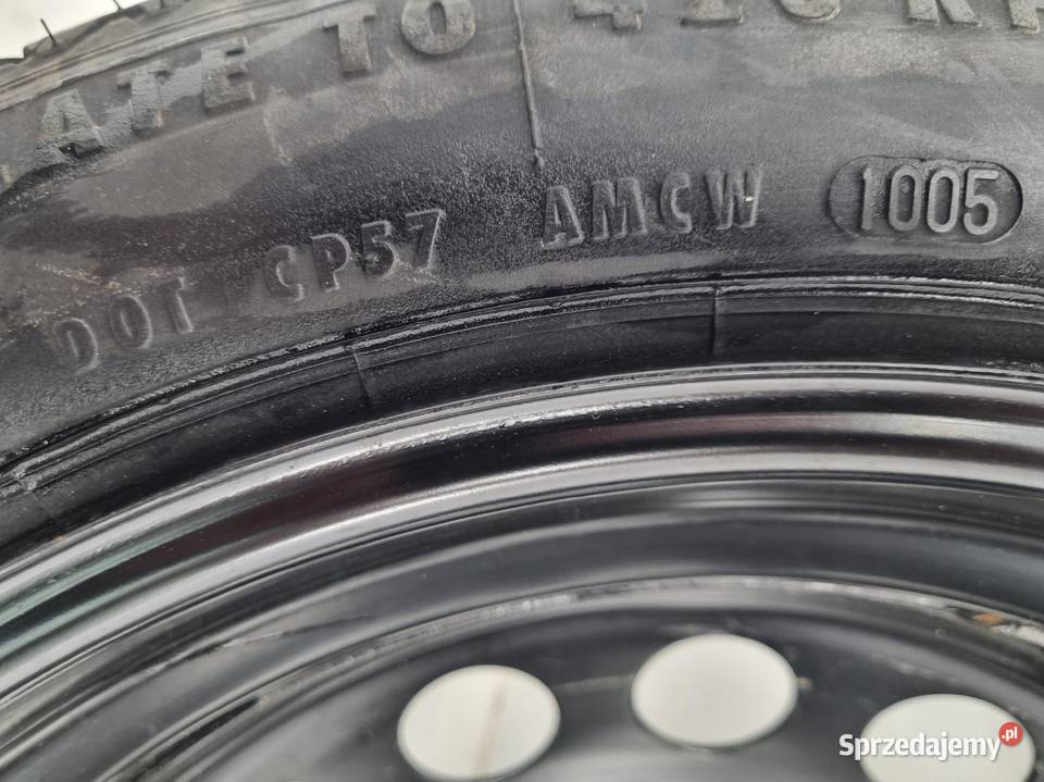 KOŁO DOJAZDOWE 12580 R17 9209872 5x108 sprzedam