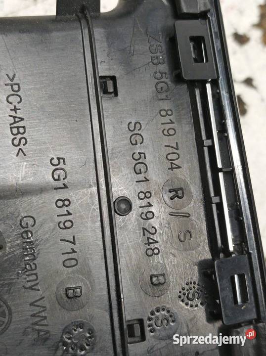 KRATKI NAWIEWU DEKOR ŚRODKOWA LEWA PRAWA KPL VW