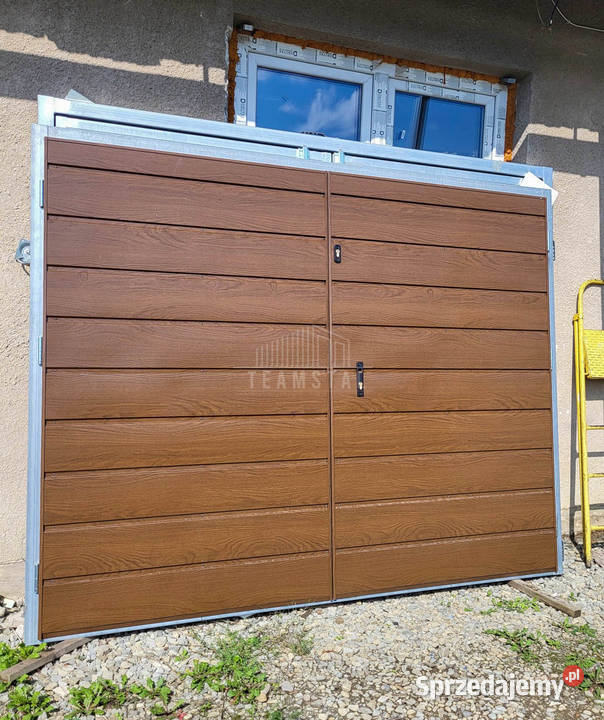 Bramy garażowe na wymiar dwuskrzydłowe ocieplone Nysa sprzedam