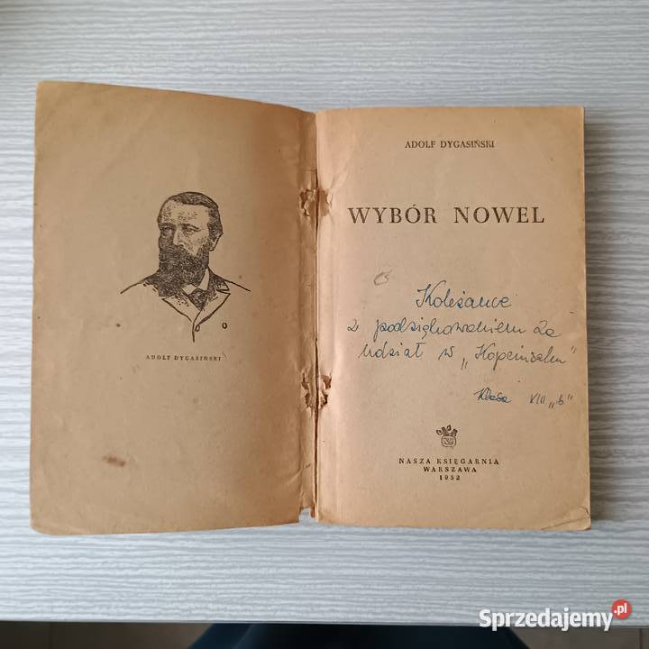 Książka Adolf Dygasiński Wybór Nowel zachodniopomorskie Szczecin
