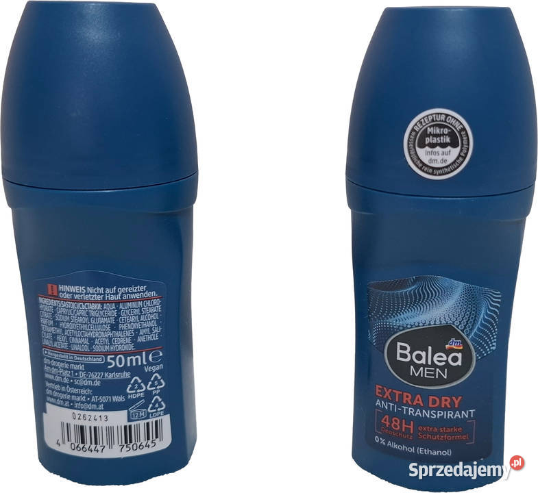 Antyperspirant męski 50ml Balea Men Dry 48h Pozostałe