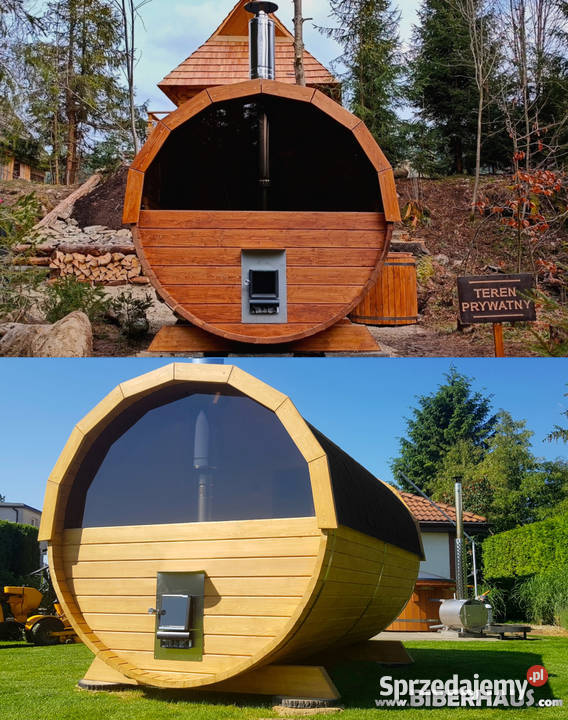 SAUNA Ogrodowa 250 OKNO 50 BECZKA 500L Akcesoria małopolskie