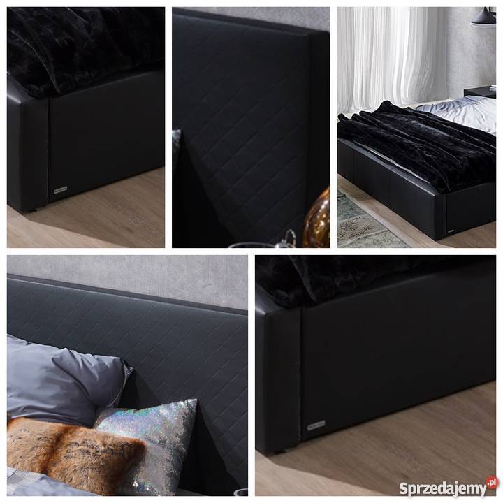 nowoczesne łóżko tapicerowane z materacem Rzeszów