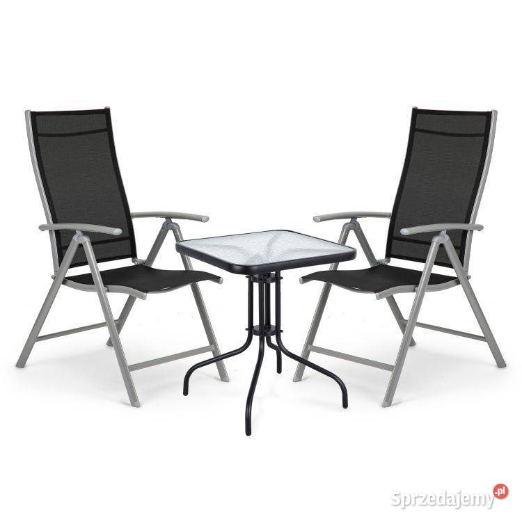 Komplet mebli ogrodowych stolik szklany 2 Bielsk Podlaski