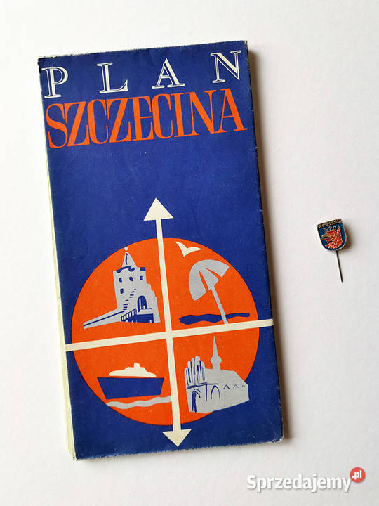 Skarby PRLu Szczecin Plan miasta Szczecina 1977