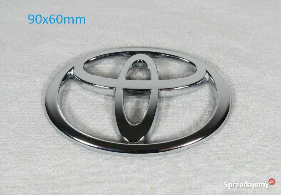 NOWY znaczek Toyota 90x60mm emblemat klejany