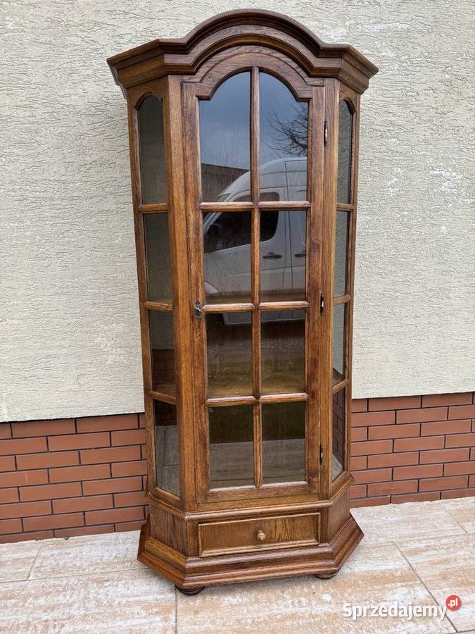 Witryna stylowa holenderska ciemny dąb kredens Garwolin sprzedam