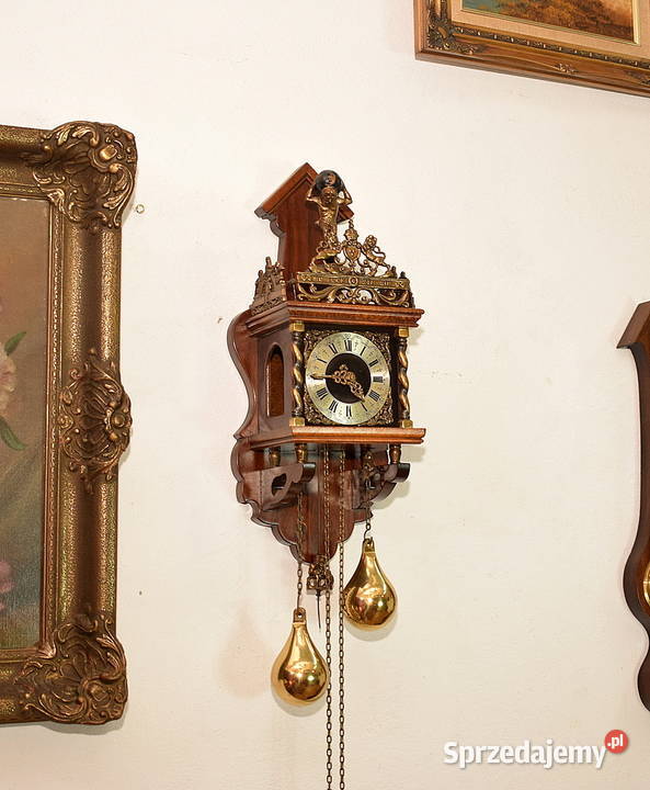 Zegar wiszący holenderski efektowny Holender Świdnica
