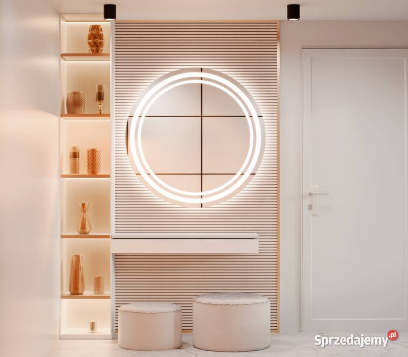 Lustro LA ROSE LED klasyczne okrągłe z Warszawa